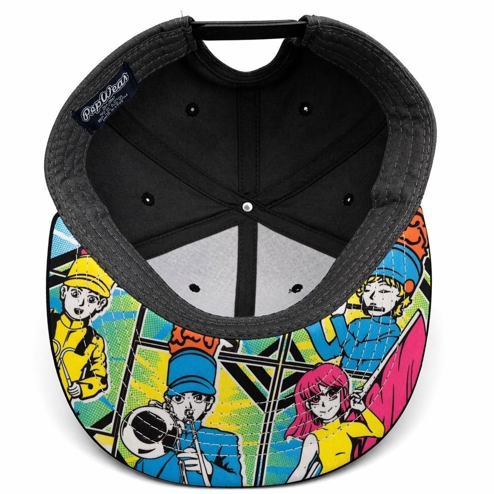PepWear BAND Snapback Hat Manga Art Undervisor Charcoal/Black NWT